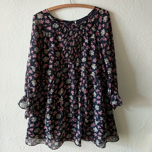 🖤sold🖤Free People Doll Pants Chiffon Mini Dress - Picture 2 of 5